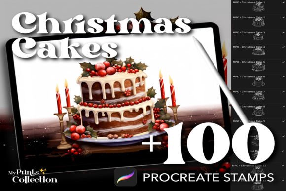 100 Procreate Christmas Cake Stamps: A Practical Evaluation for Digital Artists