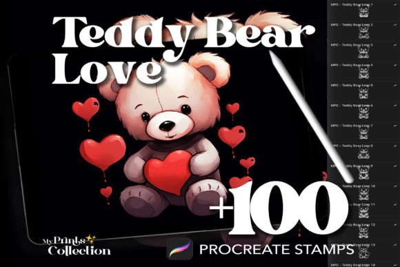 100 Procreate Teddy Bear Love Stamps: A Digital Artist's Guide