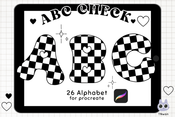 Checkered Alphabet Procreate Brush Stamp: A Practical Guide for Digital Artists