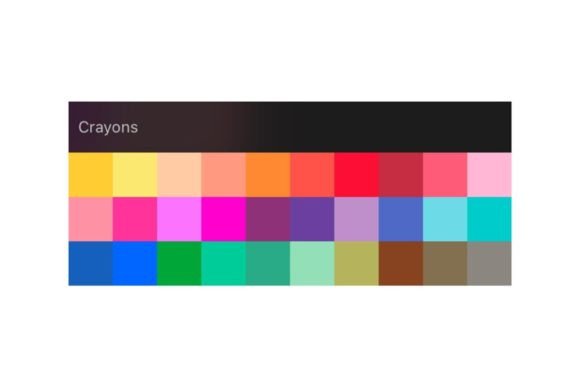 Crayon Procreate Color Palette Bundle