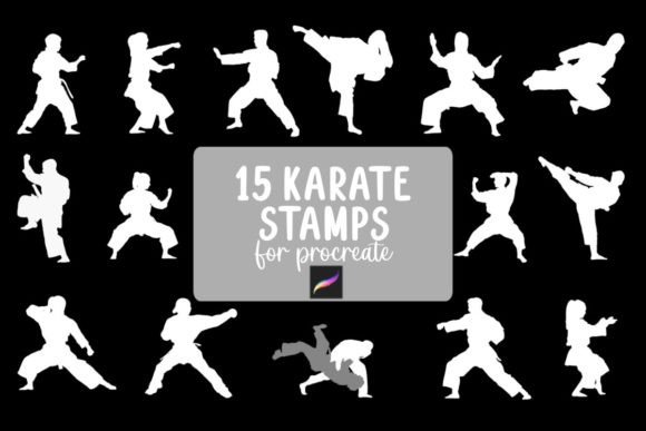 Enhancing Digital Martial Arts Art with the 15 Karate Procreate Stamp Set