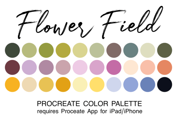 Flower Field Procreate Color Palette: A Practical Review for Digital Artists