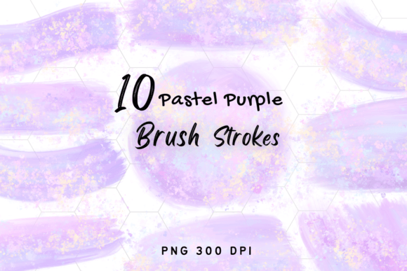 Pastel Purple Brush Strokes: Elevating Digital Design with Glitter Textures