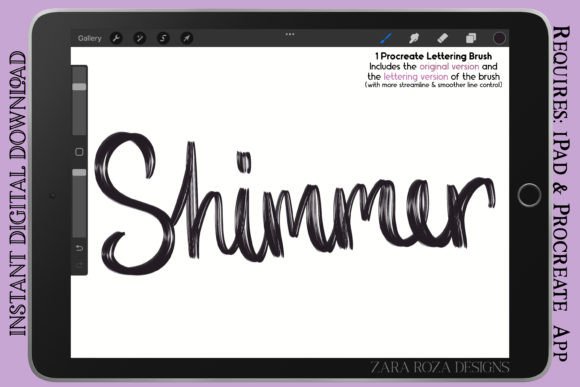 Shimmer - Procreate Lettering Brush: A Practical Guide for Digital Creators