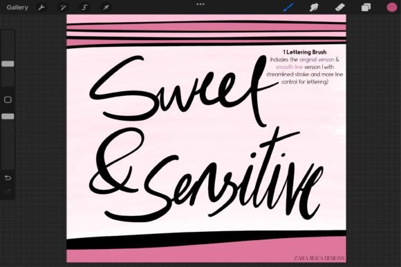 Sweet Sensitive Procreate Brush Guide