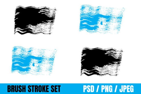 Unleashing Creativity with the Grungy Brush Stroke Set and Colorful Brush Collection