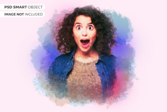Watercolor Splash Photo Effect Template